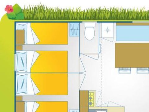 MOBILHOME 7 personnes - Happy Premium