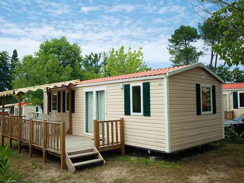 MOBILHOME 6 personnes - Classic | 3 Ch. | 6 Pers. | Terrasse surélevée | Clim.