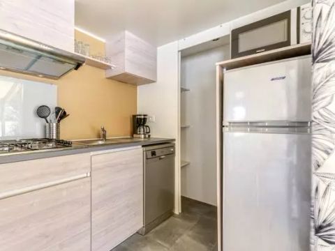 Mobilhome 4 personnes - Premium | 2 Ch. | 4 Pers. | Terrasse Lounge | Clim. | TV