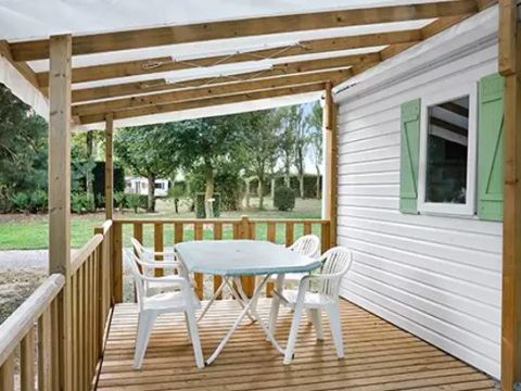 MOBILHOME 5 personnes - Comfort | 3 Ch. | 5 Pers. | Terrasse surélevée | Clim.