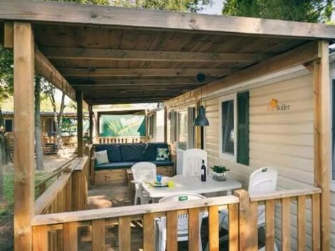 Mobilhome 6 personnes - Comfort | 2 Ch. | 4/6 Pers. | Terrasse Lounge | Clim.
