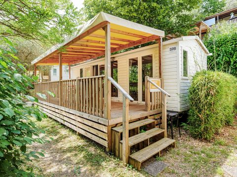 MOBILHOME 6 personnes - Comfort | 2 Ch. | 4/6 Pers. | Terrasse surélevée | Clim.