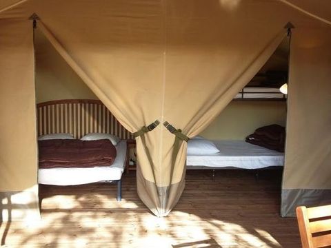 TENTE TOILE ET BOIS 5 personnes - KENYA, sans sanitaires
