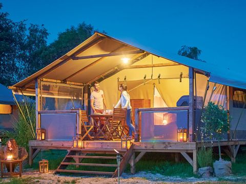 TENTE TOILE ET BOIS 5 personnes - KENYA, sans sanitaires
