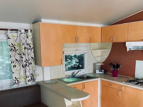 Mobilhome 4 personnes - H - 07 - CLIM - 2 chambres - Grande Terrasse