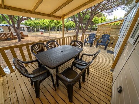 Mobilhome 6 personnes - Mobil-home | Comfort | 3 Ch. | 6 Pers. | Terrasse surélevée | Clim.