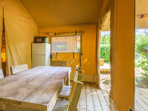 Tente en toile et en bois 5 personnes - SLOW LODGE - Sans sanitaire