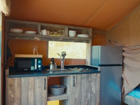 TENTE TOILE ET BOIS 5 personnes - SLOW LODGE - sans sanitaire