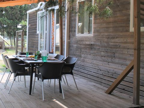 Chalet 5 personnes - PREMIUM 34 m2 + TV + CLIM