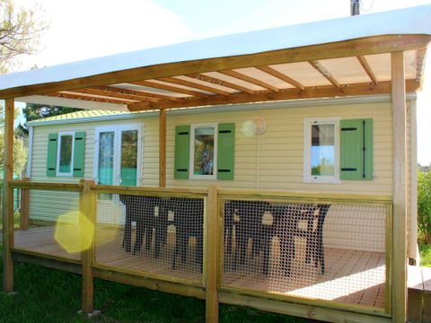 Mobilhome 6 personnes - 3 chambres - 32 m² - Clim - TV
