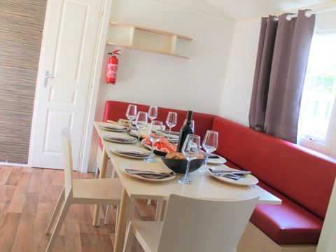 Mobilhome 6 personnes - 3 chambres - 32 m² - Clim - TV