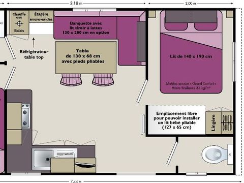 CHALET 4 personnes - COTTAGE FAMILLE 28 m²