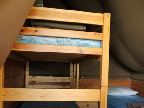 Tente en toile et en bois 5 personnes - ECOLODGE - STANDARD - Sans sanitaires 20 m²