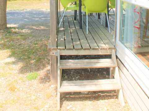 Mobilhome 4 personnes - MH2 - FAMILLE - CONFORT 29 m² avec terrasse et climatisation