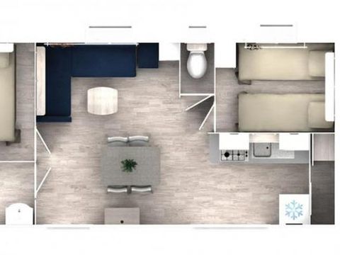 Mobilhome 6 personnes - Confort - 2 chambres