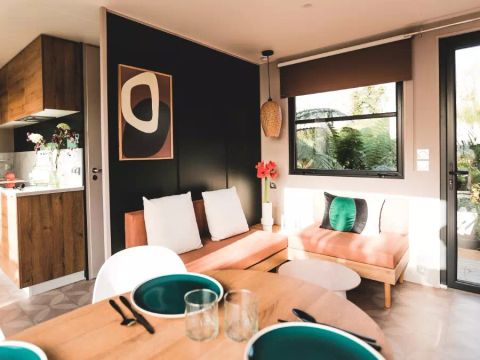 MOBILHOME 4 personnes - Côté Jardin 3 Pièces 4 Personnes + TV