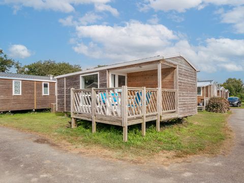 MOBILHOME 6 personnes - Premium 32m² - 3 chambres + TV + lave-vaisselle + Terrasse + draps + serviettes