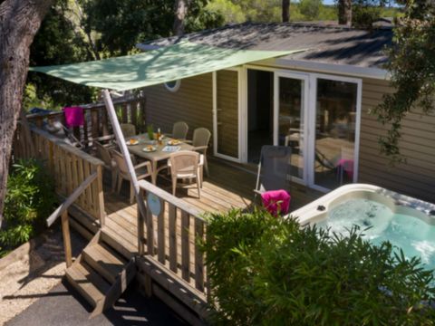 MOBILHOME 6 personnes - LUXE ZEN avec spa privatif