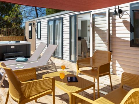 MOBILHOME 6 personnes - LUXE Master Zen + Clim+ TV+ 2 SDBains