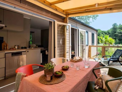 MOBILHOME 6 personnes - Cottage 4 Pièces 6 Personnes Climatisé + TV ****