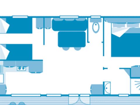 MOBILHOME 4 personnes - Cottage 4p 2ch ** Zen