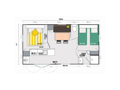 MOBILHOME 5 personnes - COLOR 5