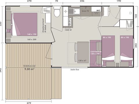 MOBILHOME 4 personnes - Standard