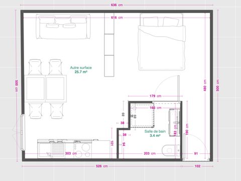 STUDIO 2 personnes - Standard  TV