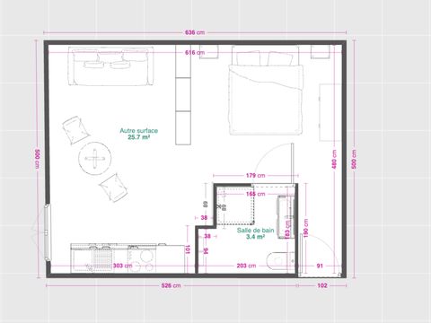 STUDIO 2 personnes - Standard  TV