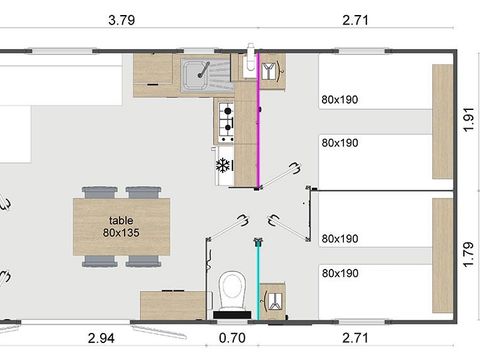 MOBILHOME 6 personnes - Lodge Premium 32 m²