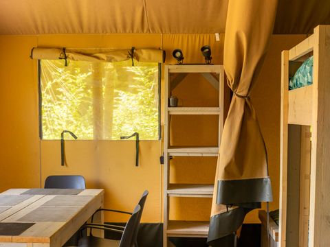 TENTE TOILE ET BOIS 5 personnes - Tente safari 37m²