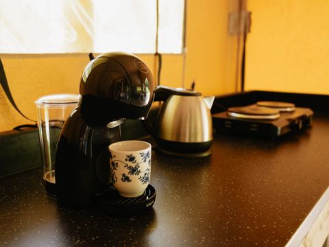 TENTE TOILE ET BOIS 5 personnes - Tente safari 37m²