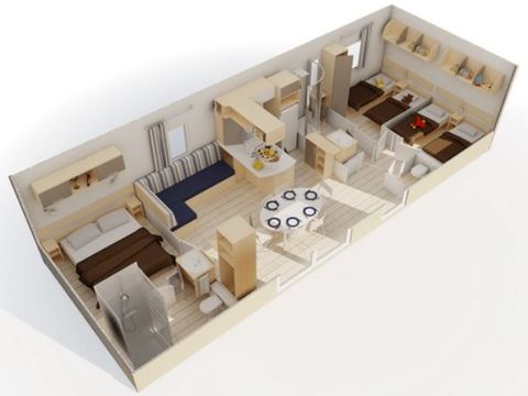 MOBILHOME 6 personnes - ATLANTIQUE (Vue Mer )