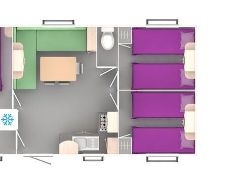 MOBILHOME 6 personnes - PROVENCE EVASION
