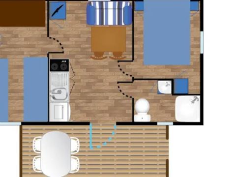 MOBILHOME 4 personnes - DOMINO STANDARD