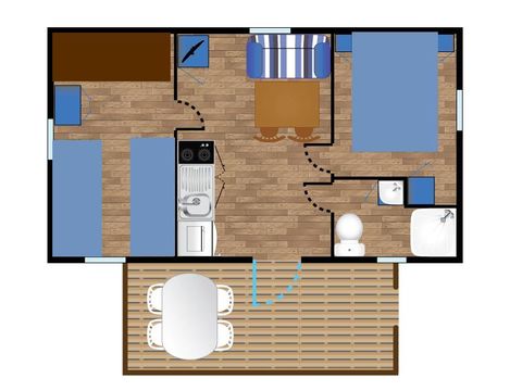 MOBILHOME 4 personnes - Domino STANDARD