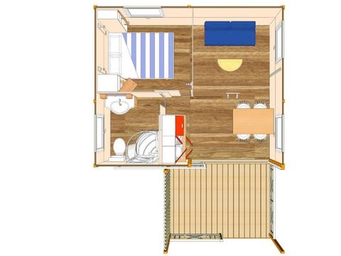 CHALET 2 personnes - Atypique - 1 chambres