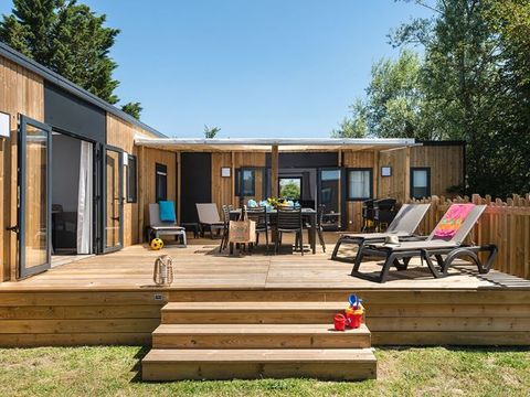 MOBILHOME 10 personnes - Coup de coeur CONFORT TRIBU - (2 mobil-home réunis)