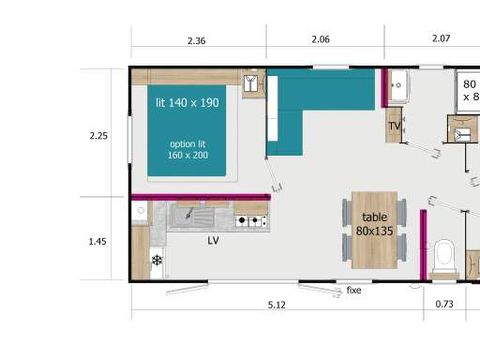 MOBILHOME 6 personnes - Classique Plus