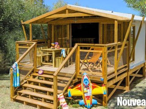 Bungalow 4 personnes - Ecolodge - 2 chambres - 32 m² - TV - CLIM
