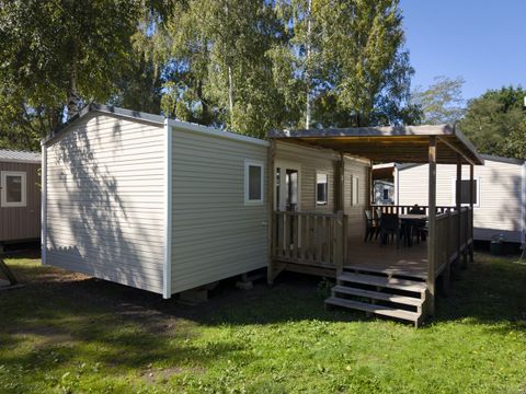 MOBILHOME 6 personnes - Cottage des Familles 3 CH - 2 SDB - 6 PERS 38 m² - TV + CLIM + LV + DRAPS (inclus à la location à la semaine)