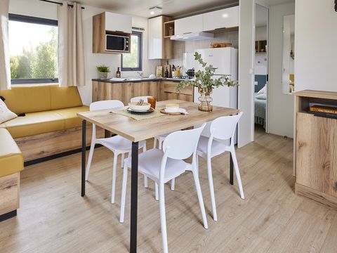 MOBILHOME 6 personnes - Cottage des Familles 3 CH- 6 PERS 32 m² - TV + CLIM + LV + DRAPS (inclus à la location à la semaine)