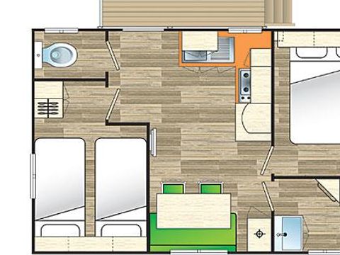 MOBILHOME 4 personnes - MALIN