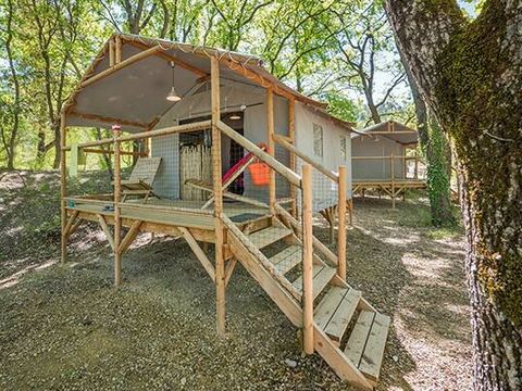 TENTE TOILE ET BOIS 4 personnes - Tente Lodge | 2 Ch. | 4 Pers. | Sans SDB