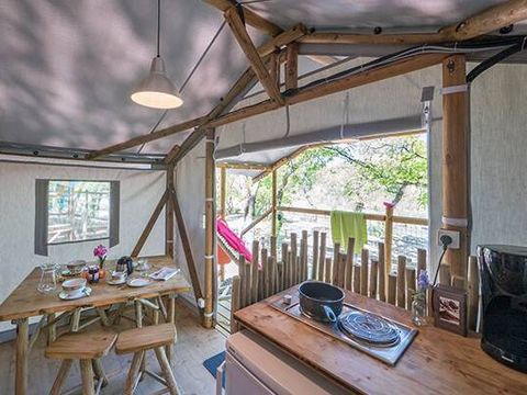 TENTE TOILE ET BOIS 4 personnes - Tente Lodge | 2 Ch. | 4 Pers. | Sans SDB