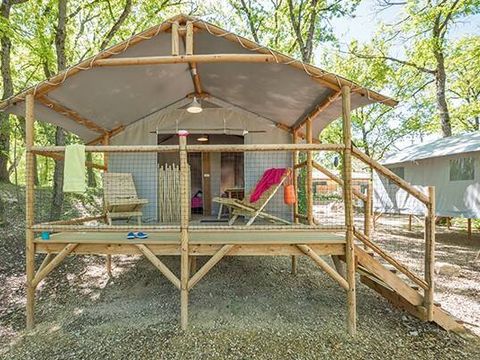 TENTE TOILE ET BOIS 4 personnes - Tente Lodge | 2 Ch. | 4 Pers. | Sans SDB
