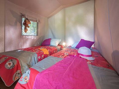 TENTE TOILE ET BOIS 4 personnes - Tente Lodge | 2 Ch. | 4 Pers. | Sans SDB