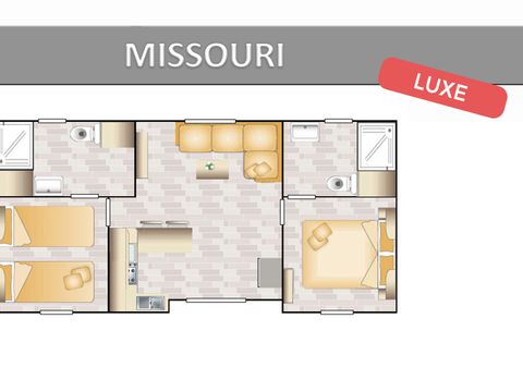 MOBILHOME 4 personnes - MISSOURI CONFORT