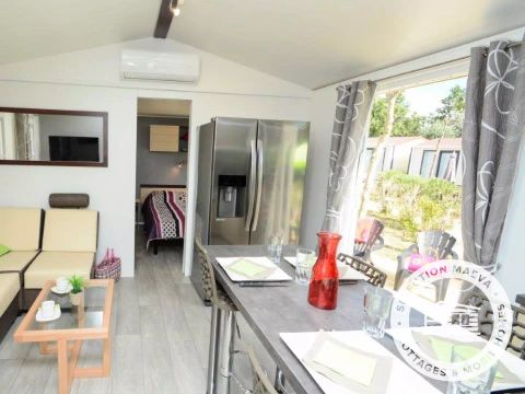 MOBILHOME 6 personnes - Mobil-home Alabama Confort 3 Pièces 4/6 Personnes Climatisé + TV 2 sdb