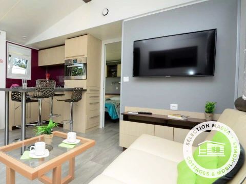 MOBILHOME 6 personnes - Mobil-home Alabama Confort 3 Pièces 4/6 Personnes Climatisé + TV 2 sdb